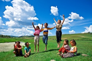 dzieci z Mongolii